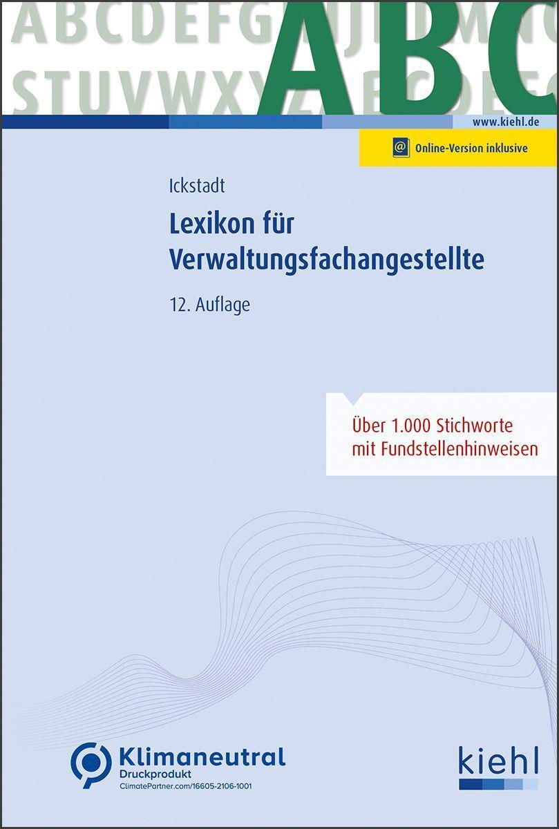 Cover: 9783470109428 | Lexikon für Verwaltungsfachangestellte | Ewald Ickstadt | Bundle