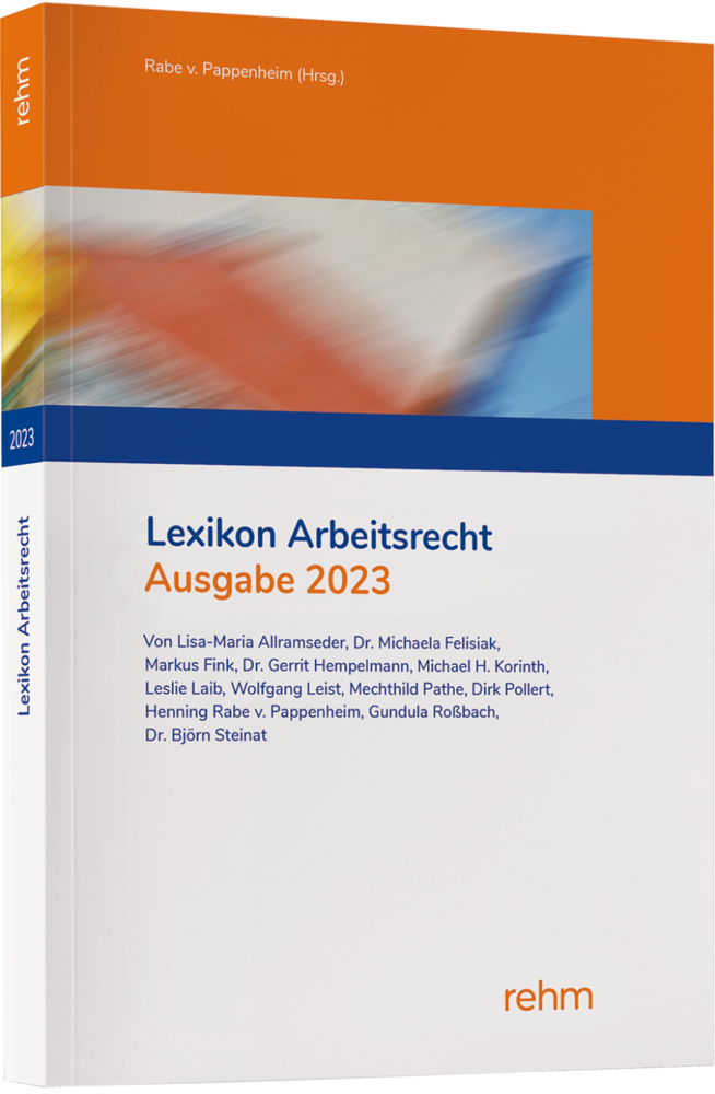 Cover: 9783807328300 | Lexikon Arbeitsrecht 2023 | Lisa-Maria Allramseder (u. a.) | Buch