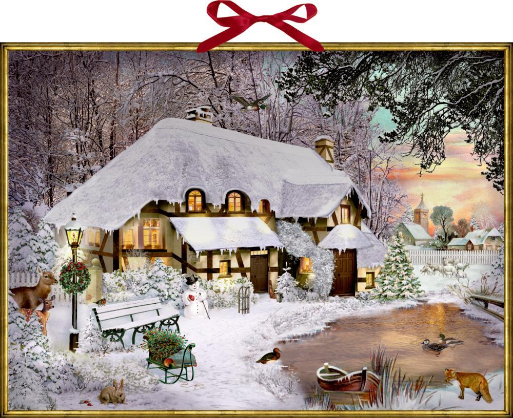 Cover: 4050003719979 | Wandkalender - Winterliches Cottage | Kalender | 1 S. | Deutsch