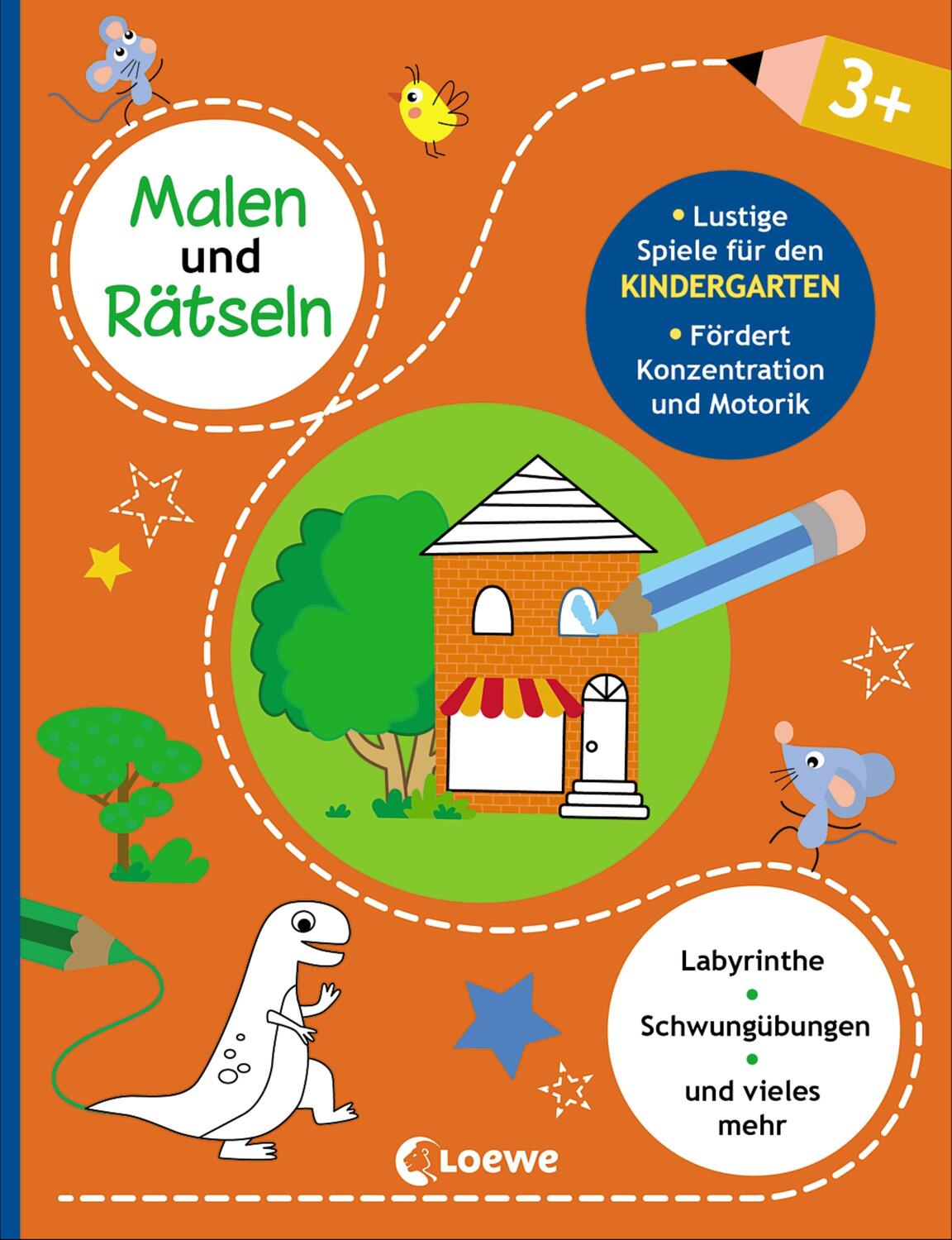 Cover: 9783743209879 | Malen und Rätseln - Lustige Spiele für den Kindergarten (3+) | Buch