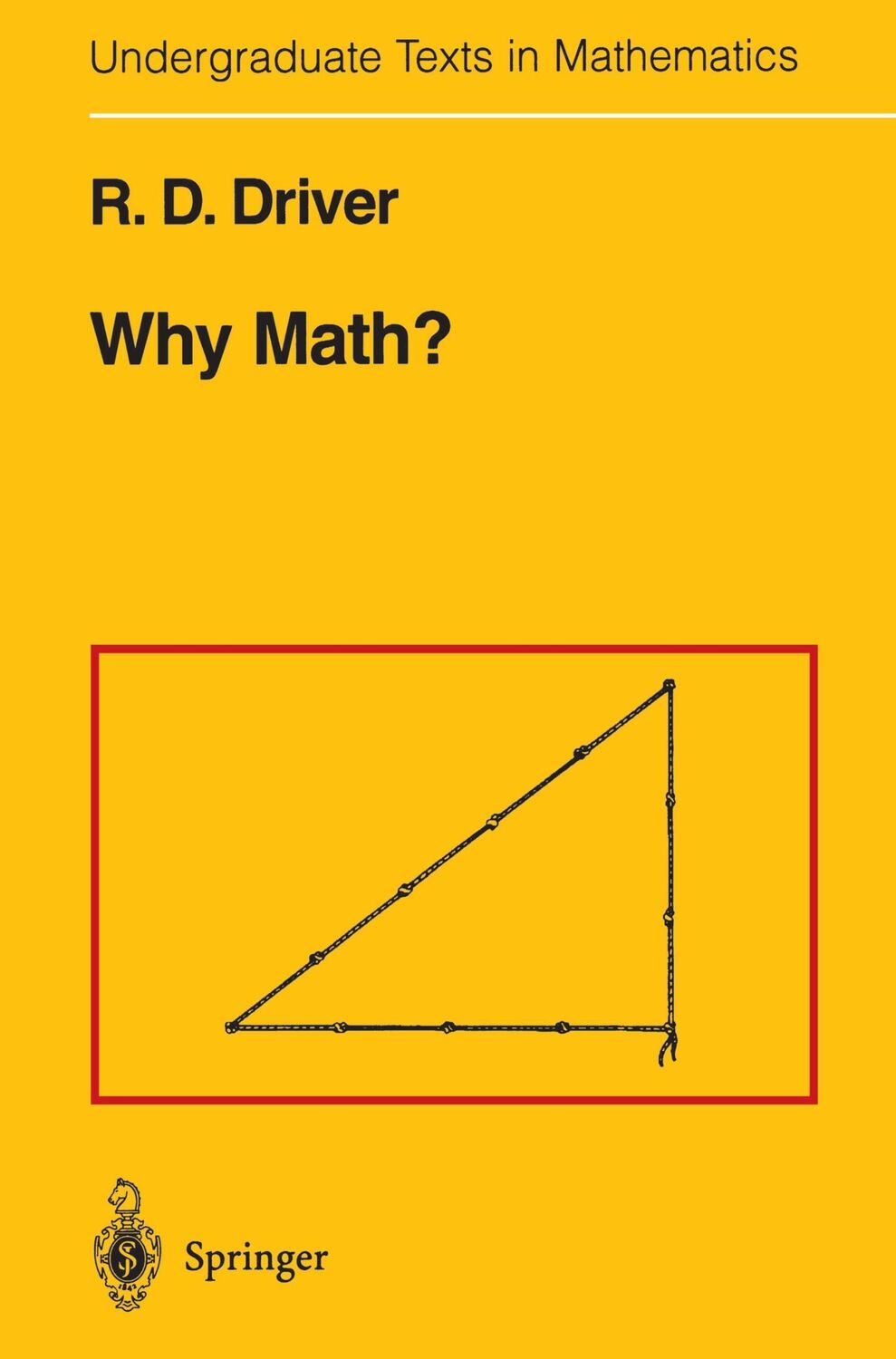 Cover: 9780387944272 | Why Math? | R. D. Driver | Taschenbuch | Paperback | xiv | Englisch