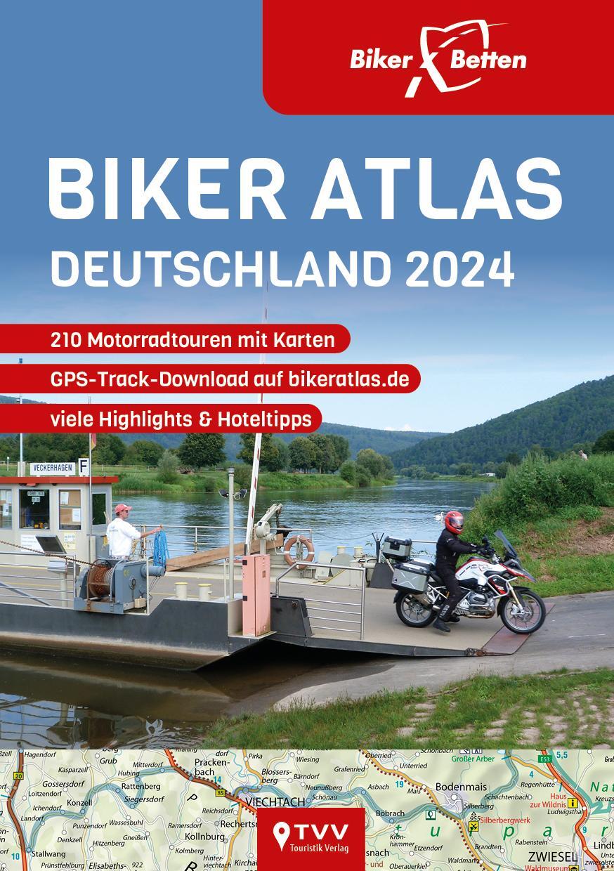 Cover: 9783965990418 | Biker Atlas DEUTSCHLAND 2024 | 210 Motorradtouren | GmbH | Taschenbuch