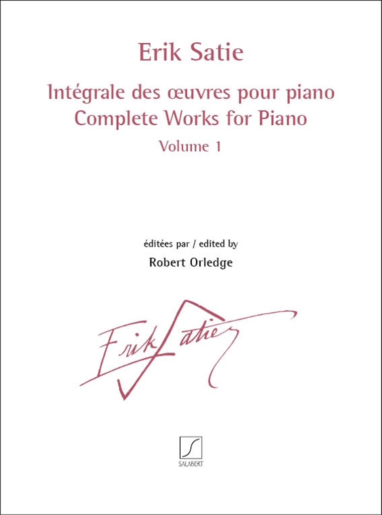 Cover: 9790048060722 | Erik Satie, Intégrale des oeuvres pour piano volume 1 Klavier Buch