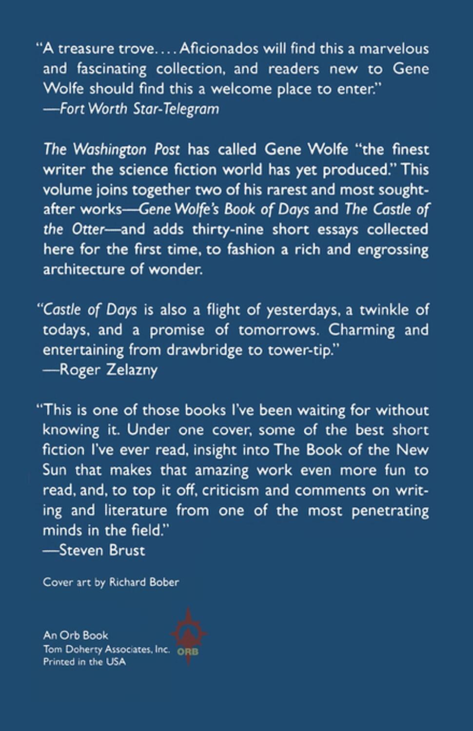 Rückseite: 9780312890421 | Castle of Days | Gene Wolfe | Taschenbuch | Paperback | Englisch