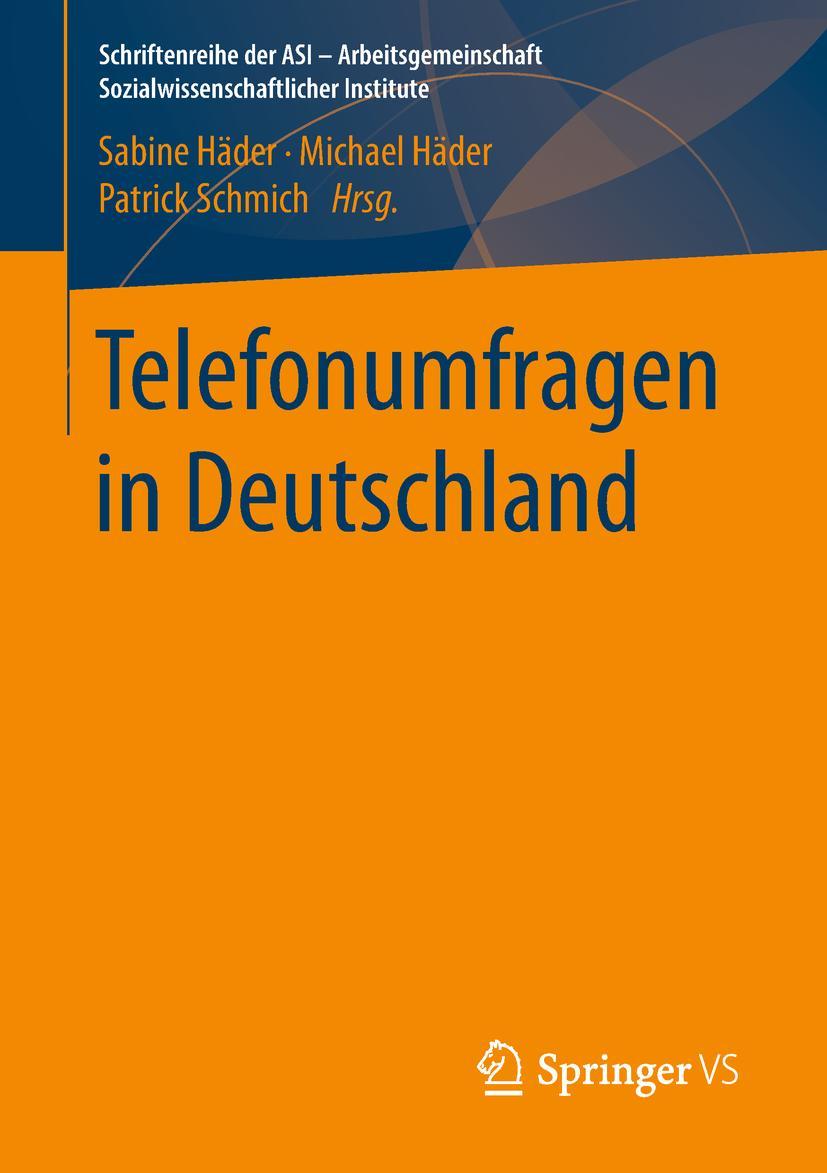 Cover: 9783658239497 | Telefonumfragen in Deutschland | Sabine Häder (u. a.) | Taschenbuch