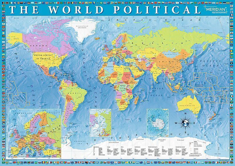 Bild: 5900511270990 | Politische Weltkarte (Puzzle) | Spiel | In Spielebox | 27099 | 2021
