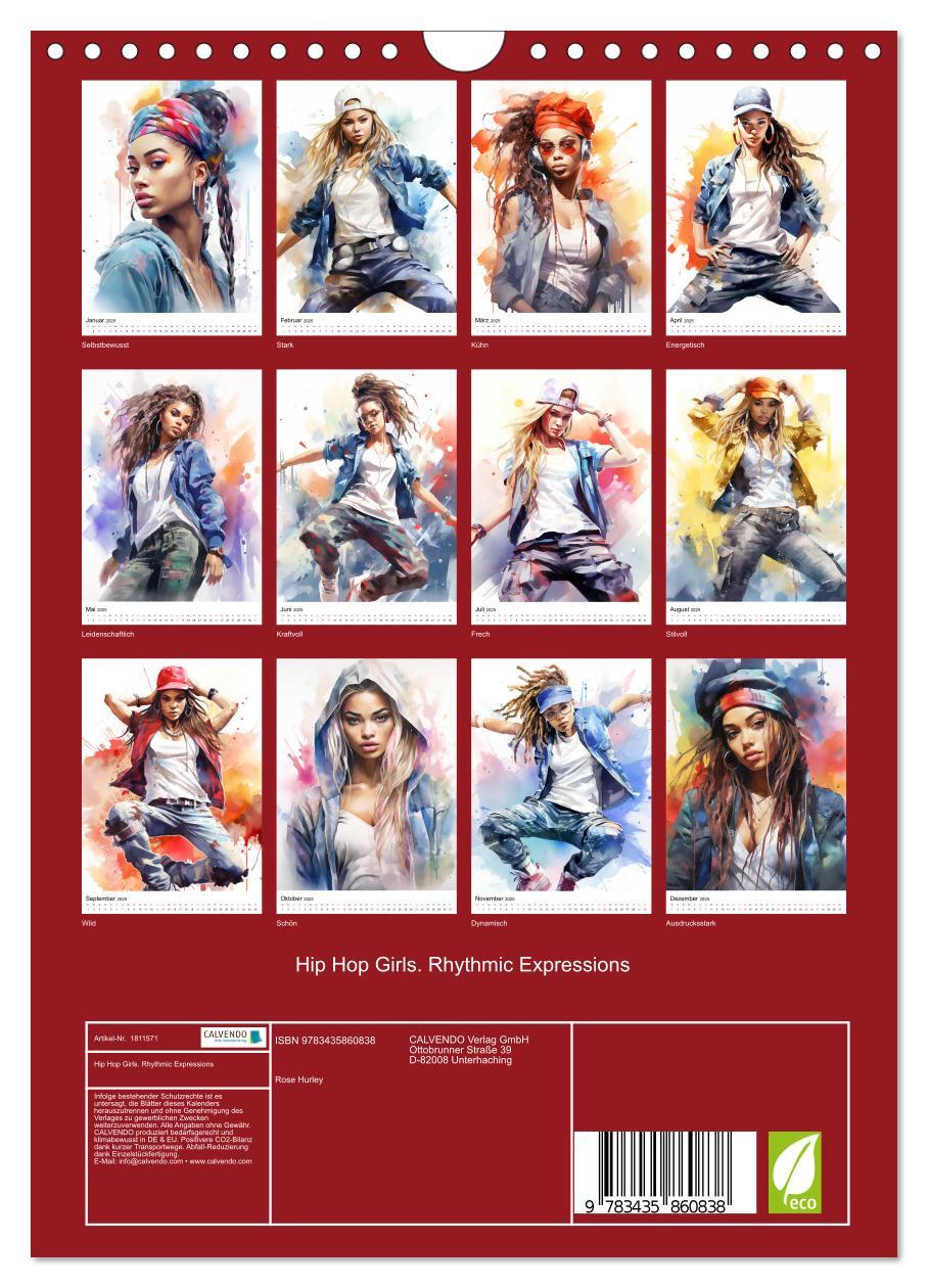 Bild: 9783435860838 | Hip Hop Girls. Rhythmic Expressions (Wandkalender 2025 DIN A4...