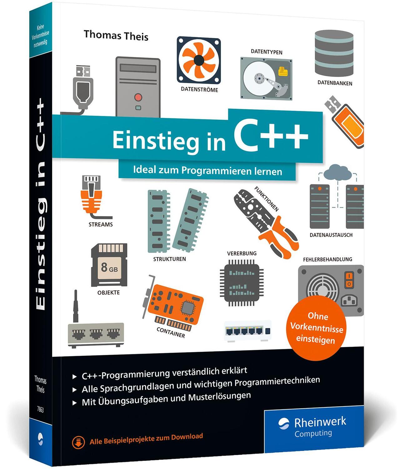 Cover: 9783836278638 | Einstieg in C++ | Thomas Theis | Taschenbuch | Rheinwerk Computing