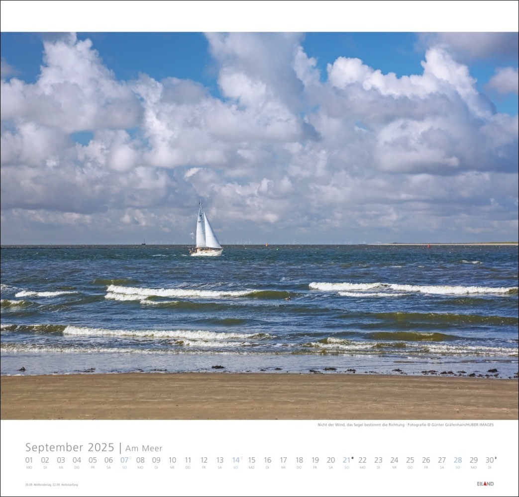 Bild: 9783964023094 | Am Meer Edition Kalender 2025 - Sand, Wind und Wellen | Kalender