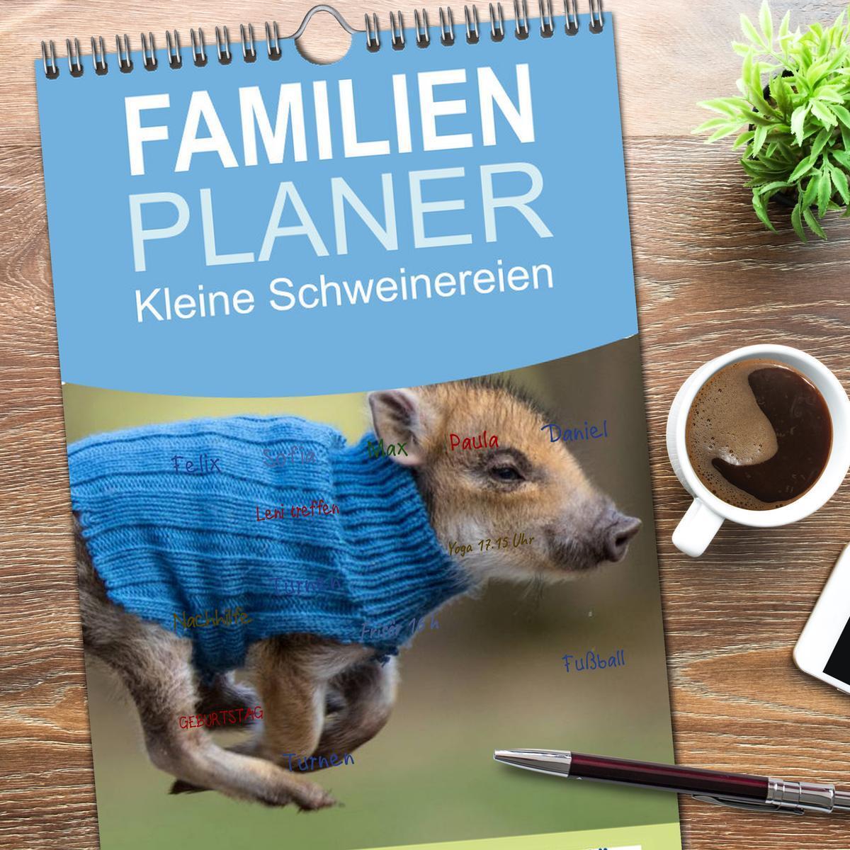 Bild: 9783457122853 | Familienplaner 2025 - Kleine Schweinereien mit 5 Spalten...