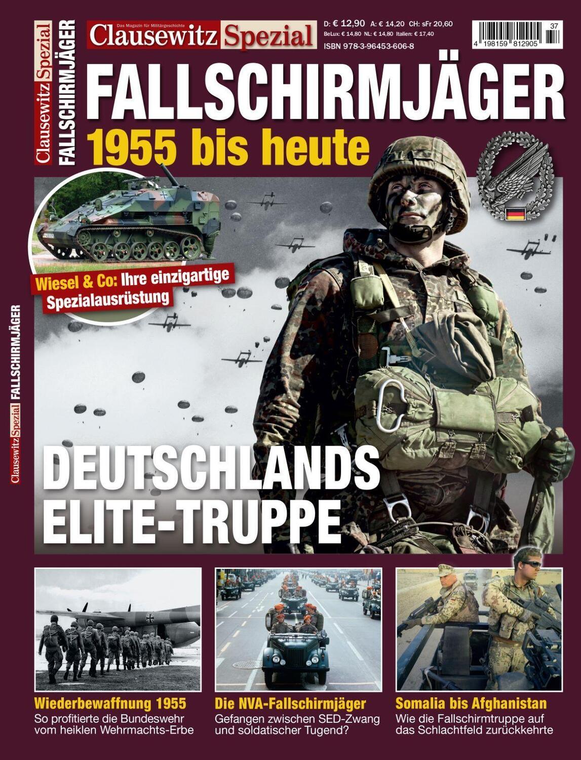 Cover: 9783964536068 | Fallschirmjäger der Bundeswehr | Clausewitz Spezial 37 | Stefan Krüger