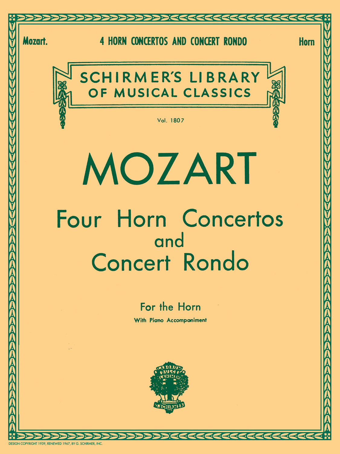 Cover: 73999618808 | 4 Horn Concertos and Concert Rondo | KV 412 , 417 , 447 , 495 and 371