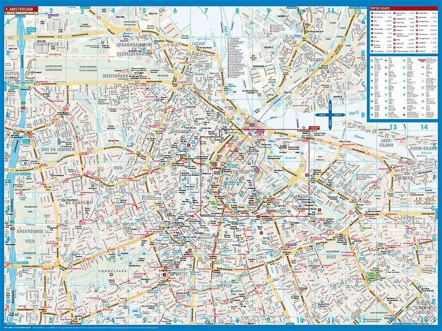 Bild: 9783866093393 | Borch Map Amsterdam | (Land-)Karte | Mehrfarbendruck. Gefalzt | 2014