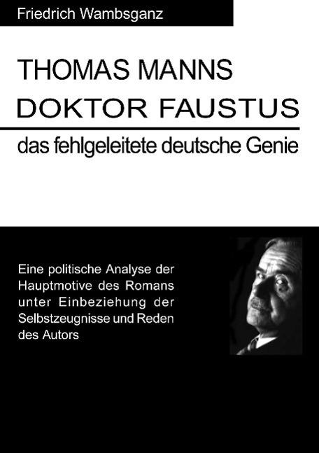 Cover: 9783831135578 | Thomas Mann Doktor Faustus das fehlgeleitete deutsche Genie | Buch