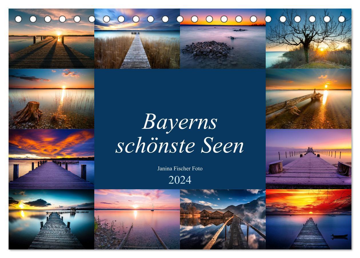 Cover: 9783675999985 | Schöne Seen in Bayern (Tischkalender 2024 DIN A5 quer), CALVENDO...