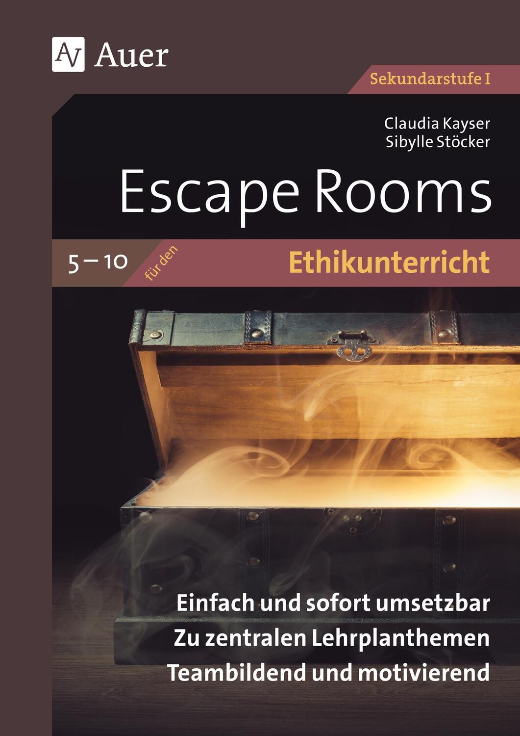 Cover: 9783403086550 | Escape Rooms für den Ethikunterricht 5-10 | Claudia Kayser (u. a.)