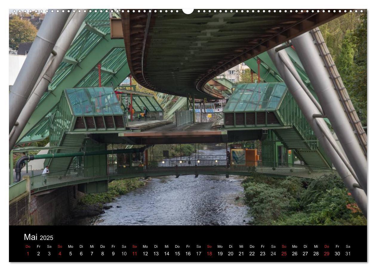 Bild: 9783435524938 | Die Wuppertaler Schwebebahn (hochwertiger Premium Wandkalender 2025...