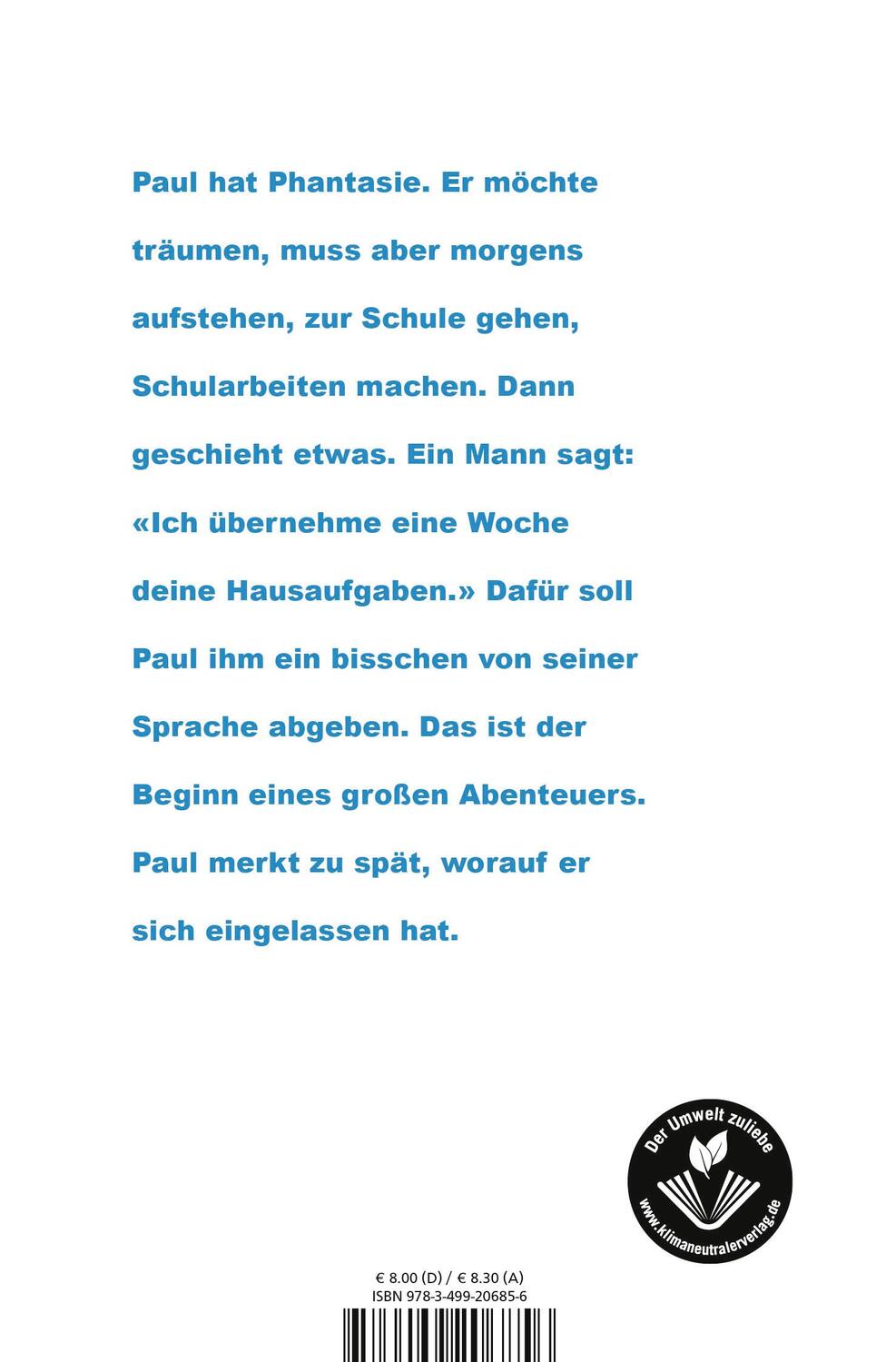 Rückseite: 9783499206856 | Der Sprachabschneider | Hans Joachim Schädlich | Taschenbuch | Deutsch