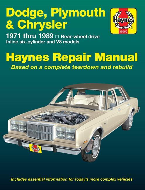 Cover: 9781563920981 | Dodge, Plymouth &amp; Chrysler Rear-Wheel Drive 1971-89 | J H Haynes