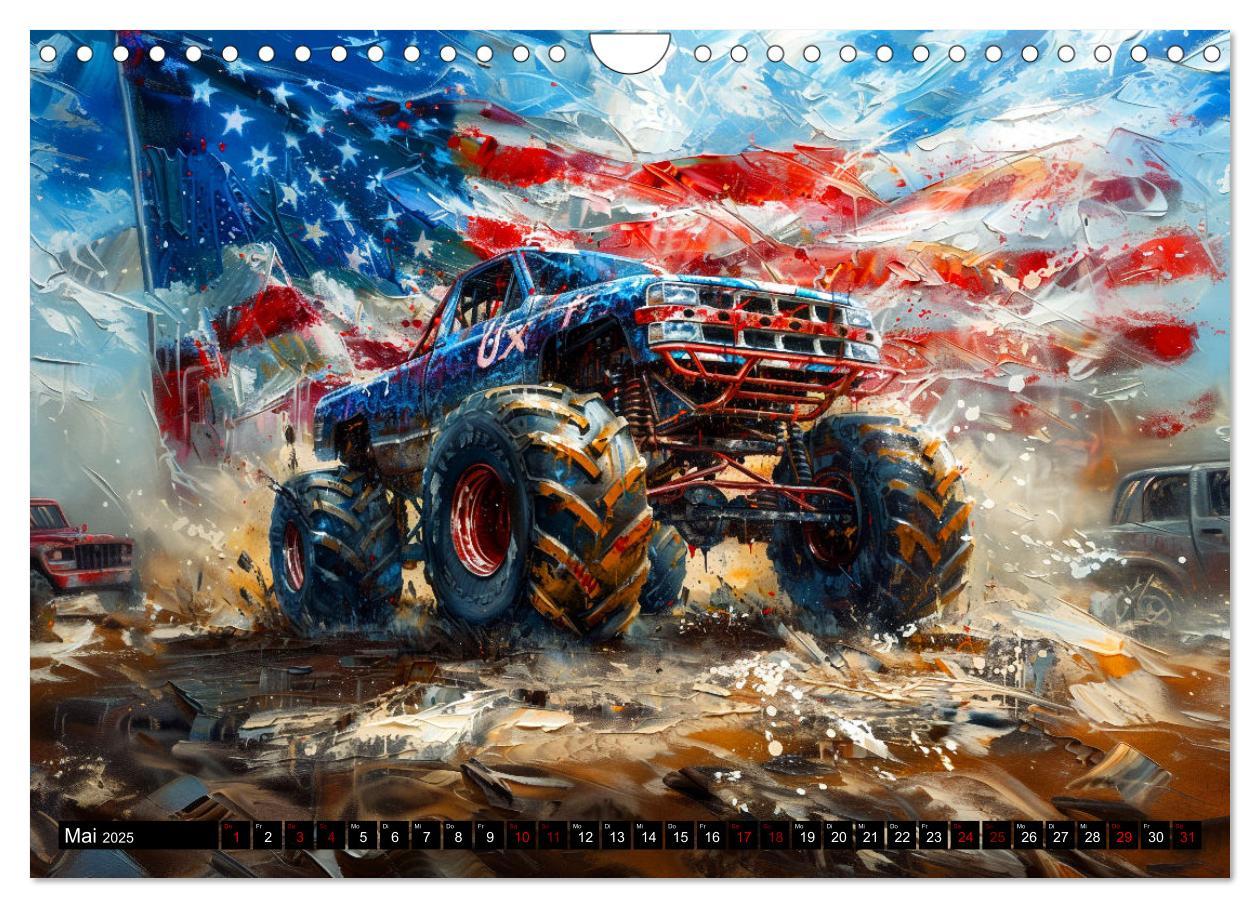 Bild: 9783383822322 | Wilde Monstertrucks (Wandkalender 2025 DIN A4 quer), CALVENDO...