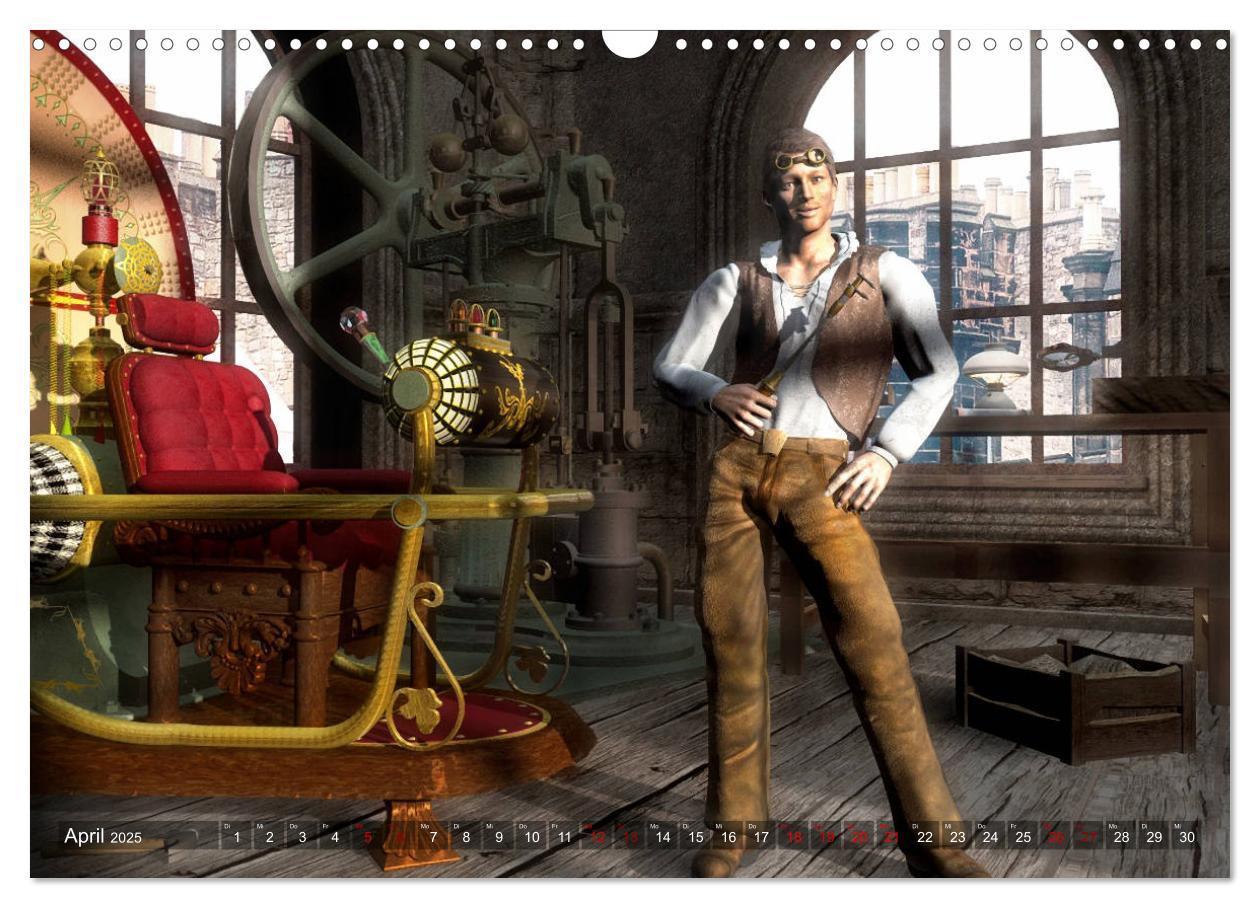 Bild: 9783435202782 | Steampunk Träume (Wandkalender 2025 DIN A3 quer), CALVENDO...