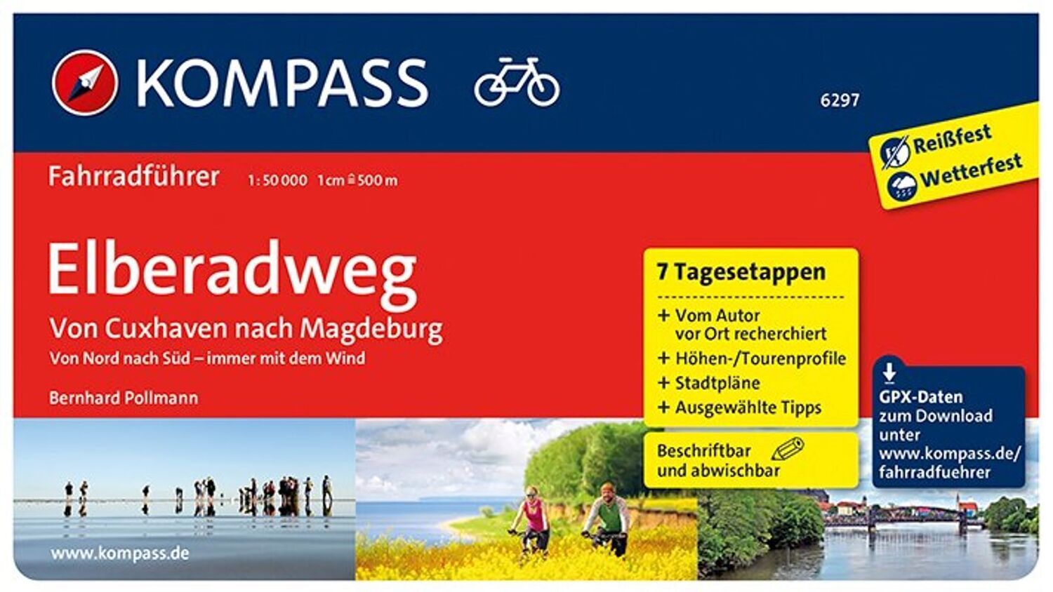 Cover: 9783990442340 | KOMPASS Fahrradführer Elberadweg von Cuxhaven nach Magdeburg | Buch