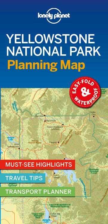 Cover: 9781788686143 | Lonely Planet Yellowstone National Park Planning Map | Lonely Planet