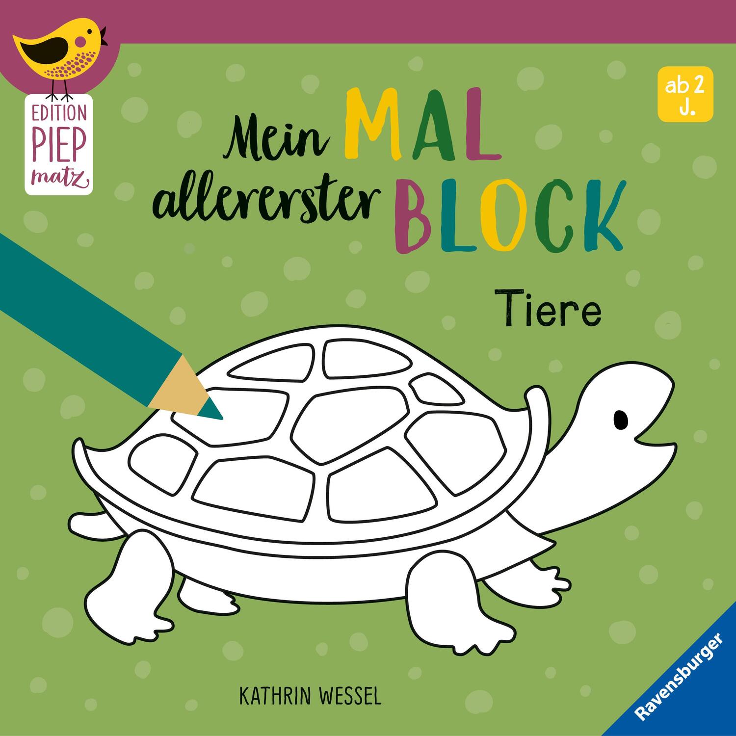 Cover: 9783473417360 | Edition Piepmatz: Mein allererster Malblock - Tiere | Taschenbuch