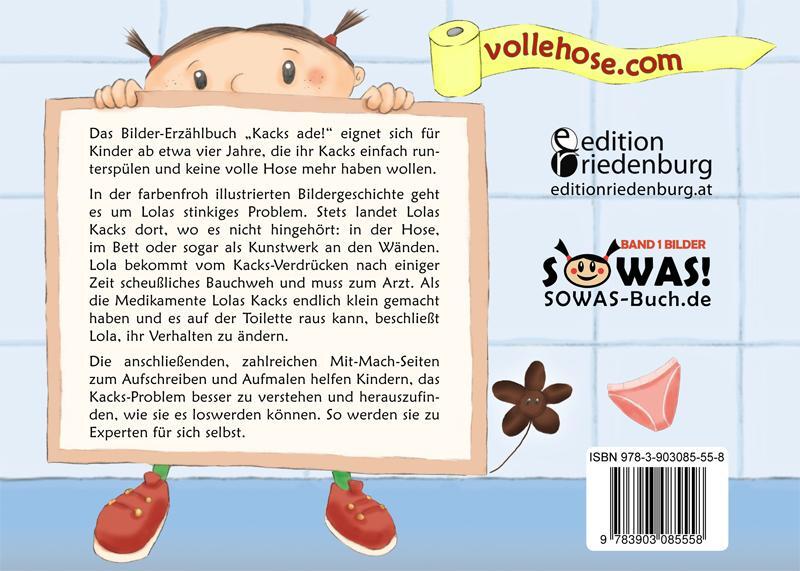 Rückseite: 9783903085558 | Kacks ade! Das Bilder-Erzählbuch für Kinder, die keine volle Hose...