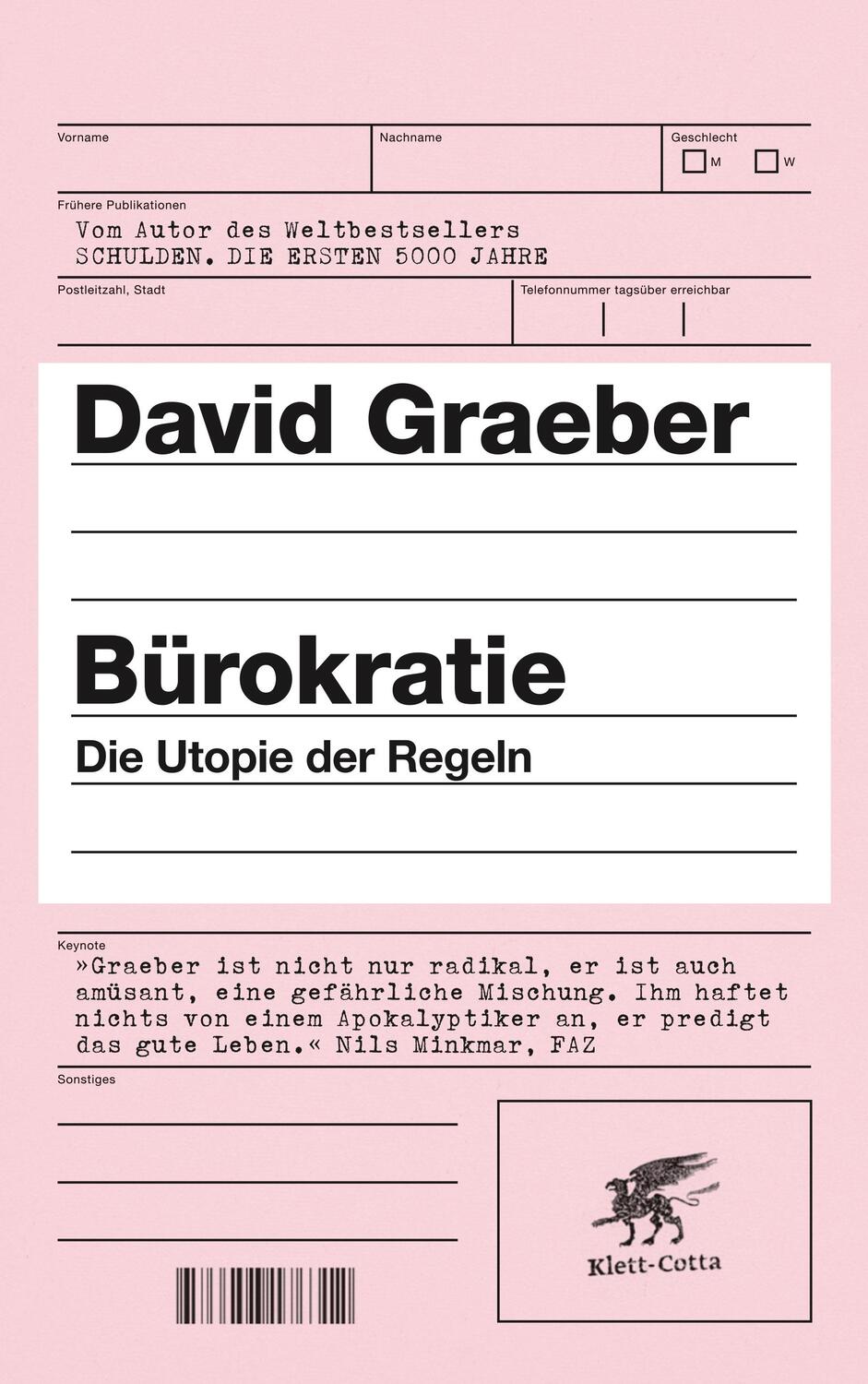 Cover: 9783608947526 | Bürokratie | Die Utopie der Regeln | David Graeber | Buch | 329 S.