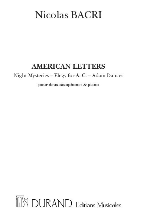 Cover: 9790044081189 | American Letters | Night Mysteries - Elegy For A.C. - Adam Dances