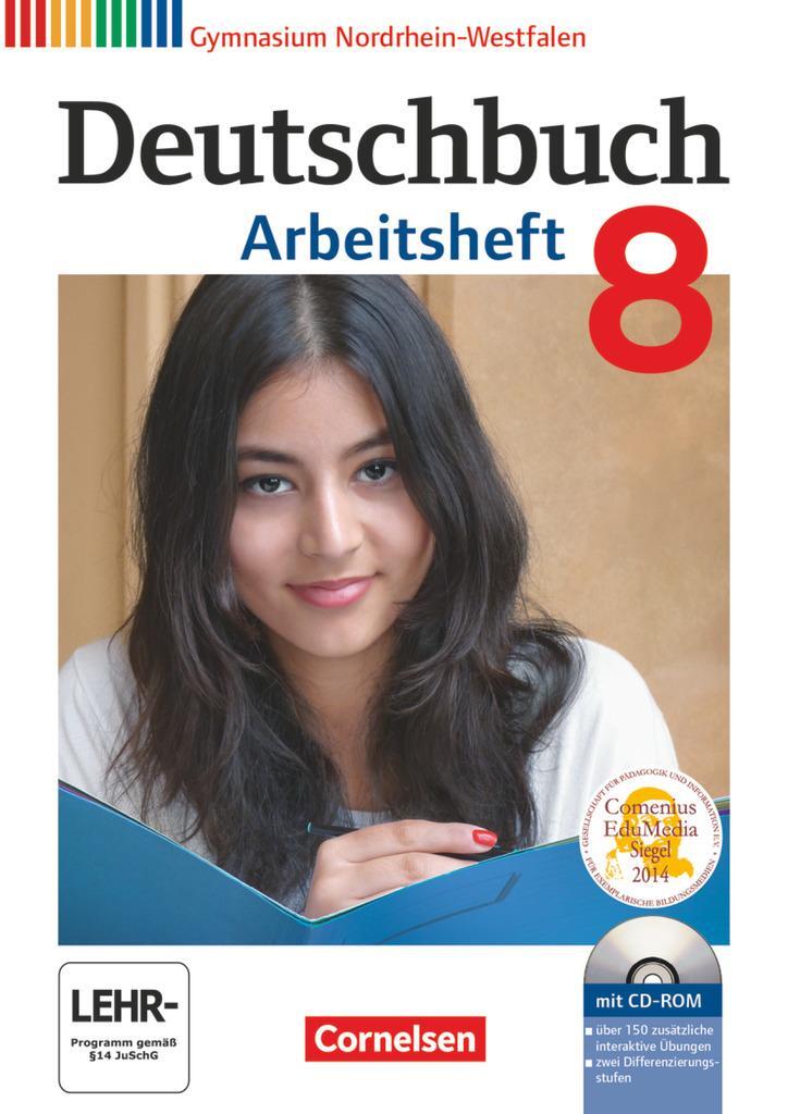Cover: 9783060620388 | Deutschbuch Gymnasium 8. Schuljahr. Arbeitsheft mit Lösungen und...