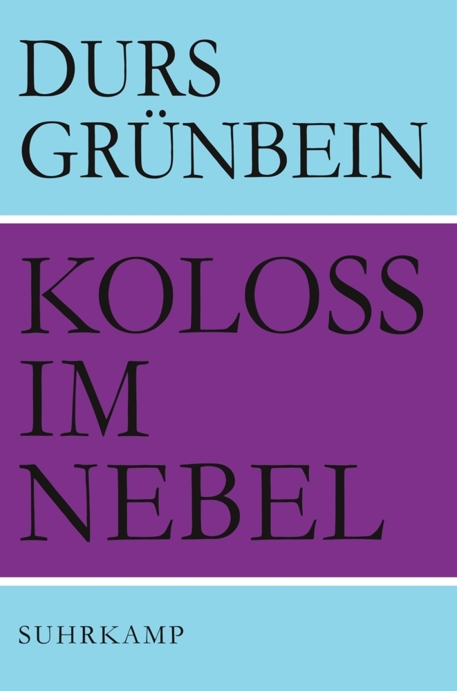Cover: 9783518423165 | Koloss im Nebel | Gedichte | Durs Grünbein | Buch | 2012 | Suhrkamp