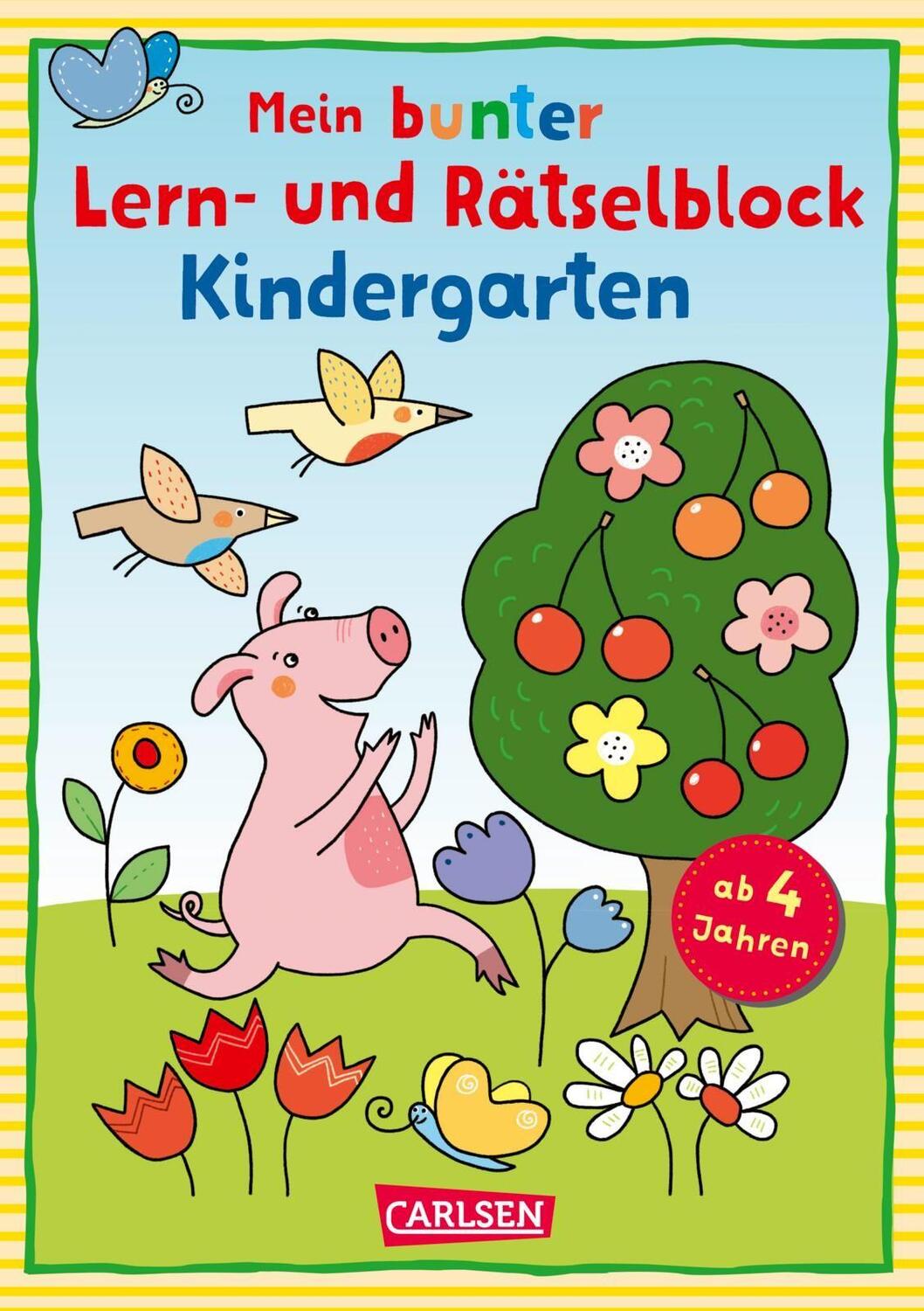 Cover: 9783551189554 | Mein bunter Lern- und Rätselblock: Kindergarten | Laura Leintz | Buch