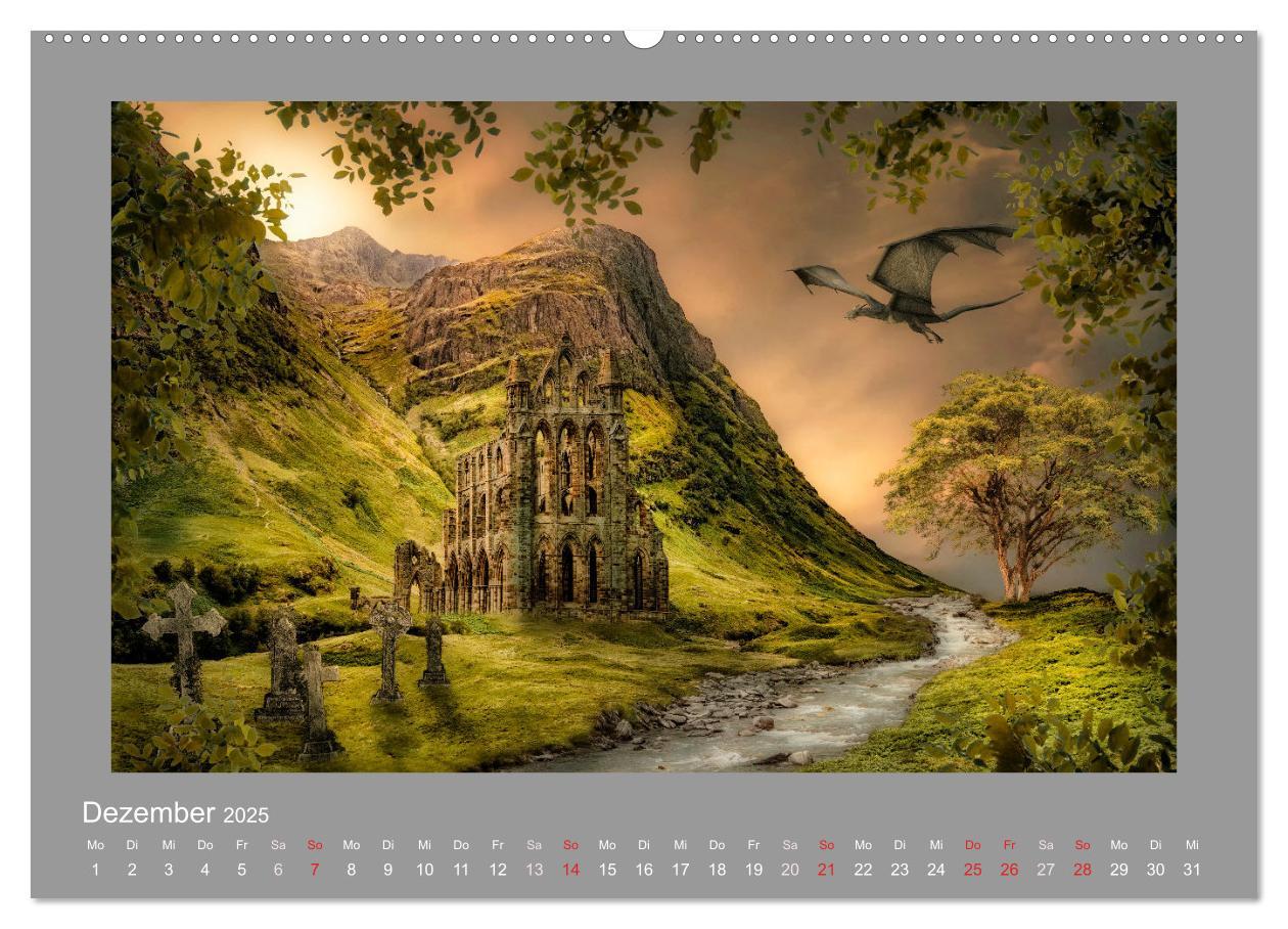 Bild: 9783435092444 | Land der Drachen (Wandkalender 2025 DIN A2 quer), CALVENDO...