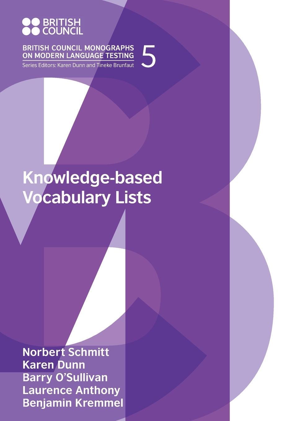 Cover: 9781800504141 | Knowledge-based Vocabulary Lists | Norbert Schmitt | Taschenbuch
