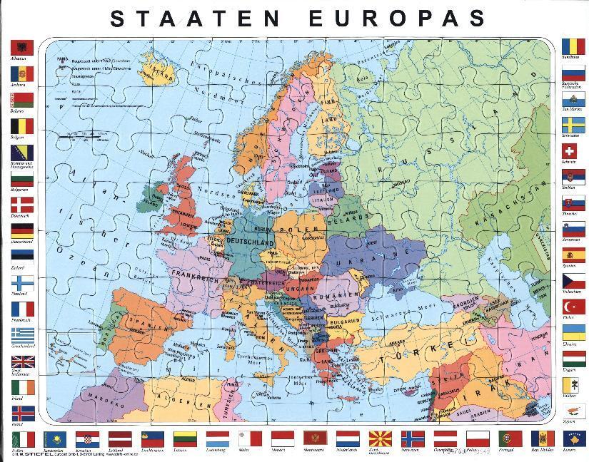 Cover: 4027871010514 | Lernpuzzle Staaten Europas | Heinrich Stiefel | Spiel | 1 S. | Deutsch