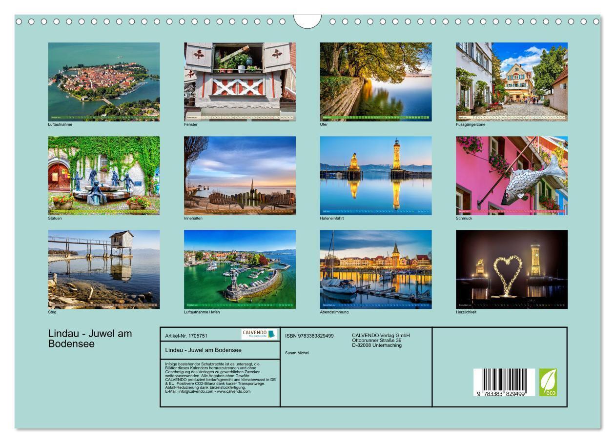 Bild: 9783383829499 | Lindau - Juwel am Bodensee (Wandkalender 2025 DIN A3 quer),...