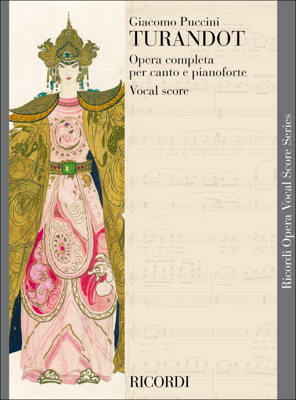 Cover: 9790041213293 | Turandot | Giacomo Puccini | Opera Vocal Score Series (Ricordi) | 2007