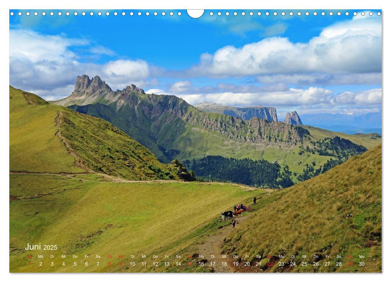 Bild: 9783435672264 | Urlaub auf der Seiser Alm (Wandkalender 2025 DIN A3 quer), CALVENDO...