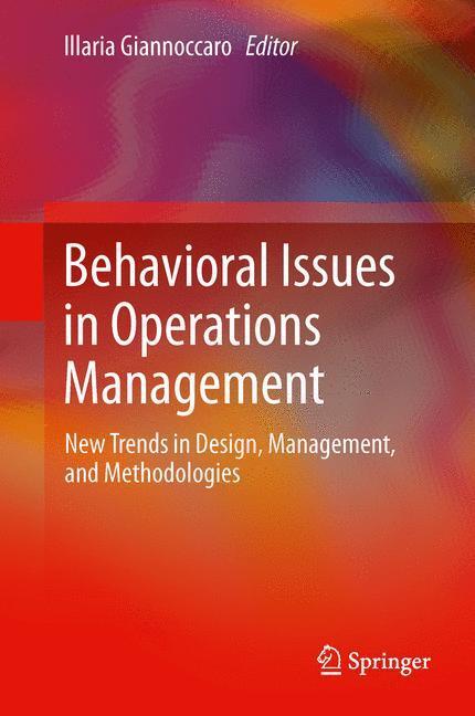 Cover: 9781447148777 | Behavioral Issues in Operations Management | Ilaria Giannoccaro | Buch