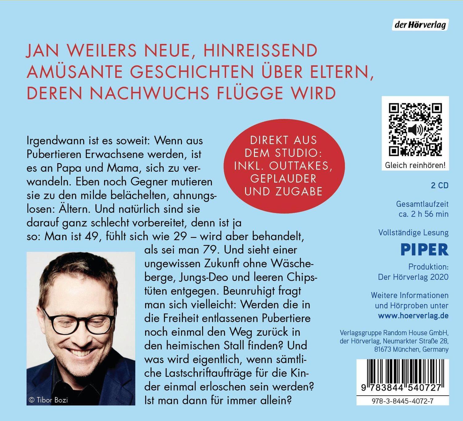 Bild: 9783844540727 | Die Ältern | Jan Weiler | Audio-CD | 2 Audio-CDs | Deutsch | 2020