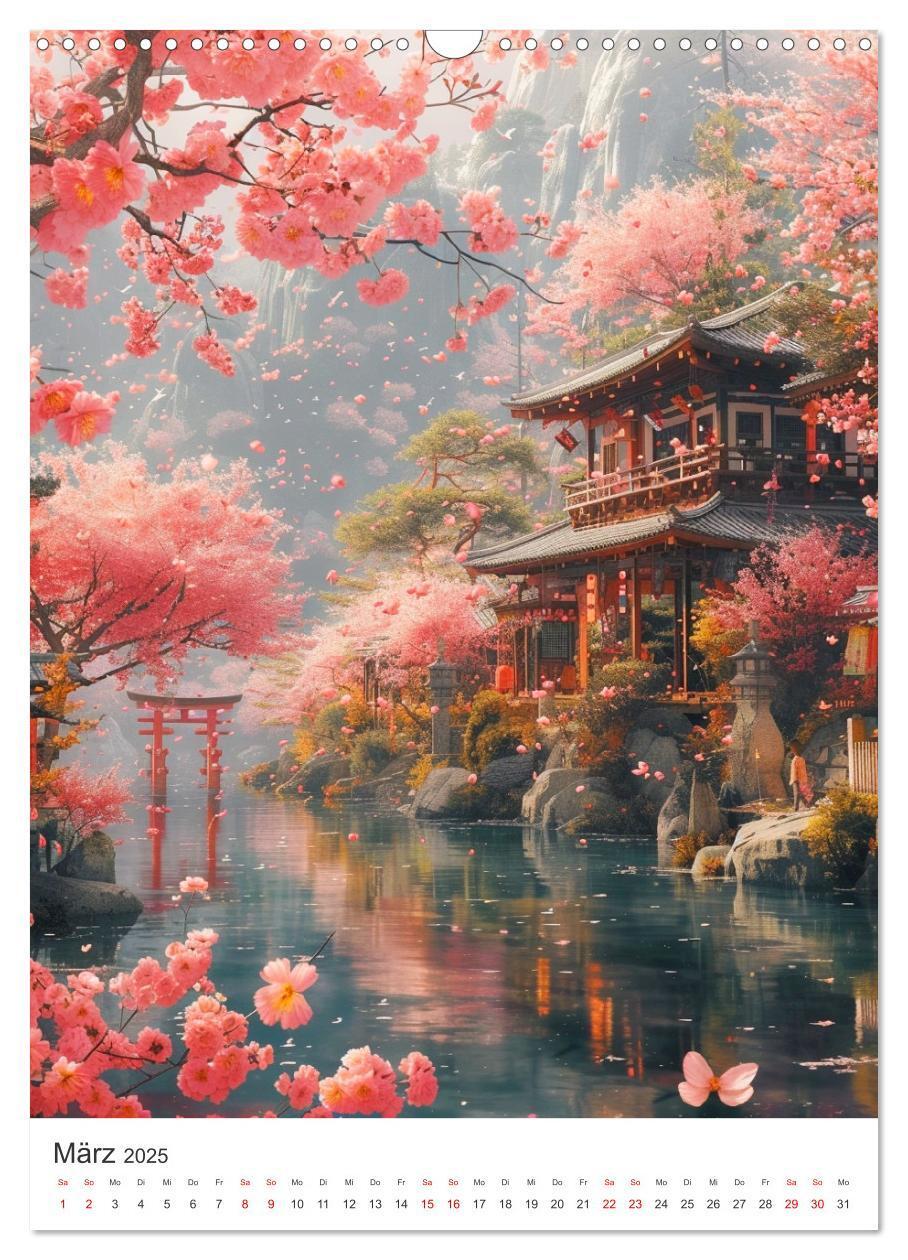 Bild: 9783383816017 | Japan. Impressionen im Aquarell-Stil (Wandkalender 2025 DIN A3...