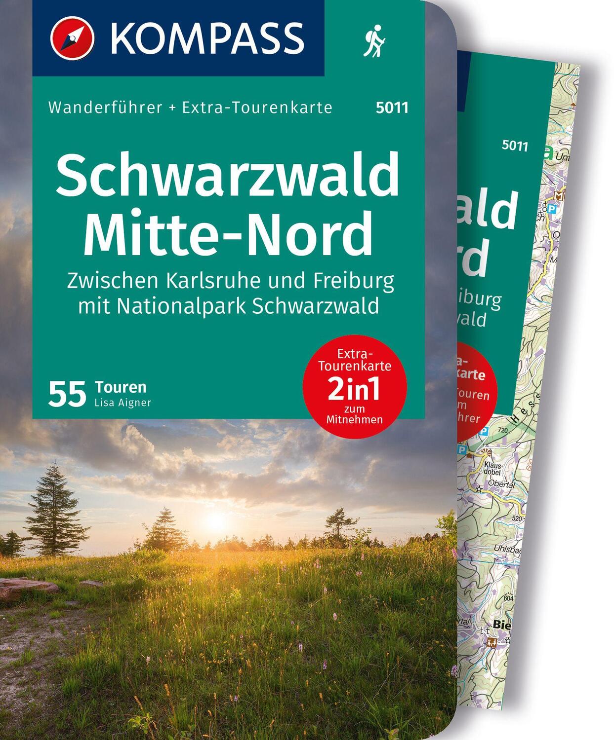 Cover: 9783991218463 | KOMPASS Wanderführer Schwarzwald Mitte-Nord, 50 Touren | Lisa Aigner