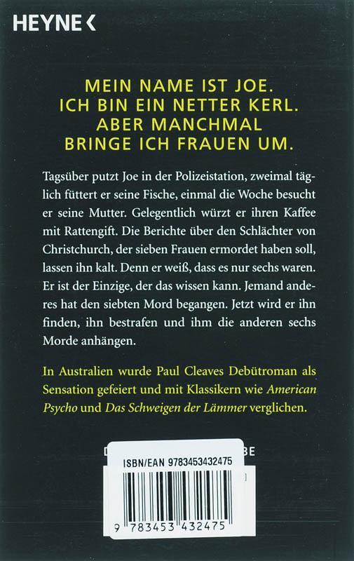 Rückseite: 9783453432475 | Der siebte Tod | Paul Cleave | Taschenbuch | Deutsch | 2007 | Heyne