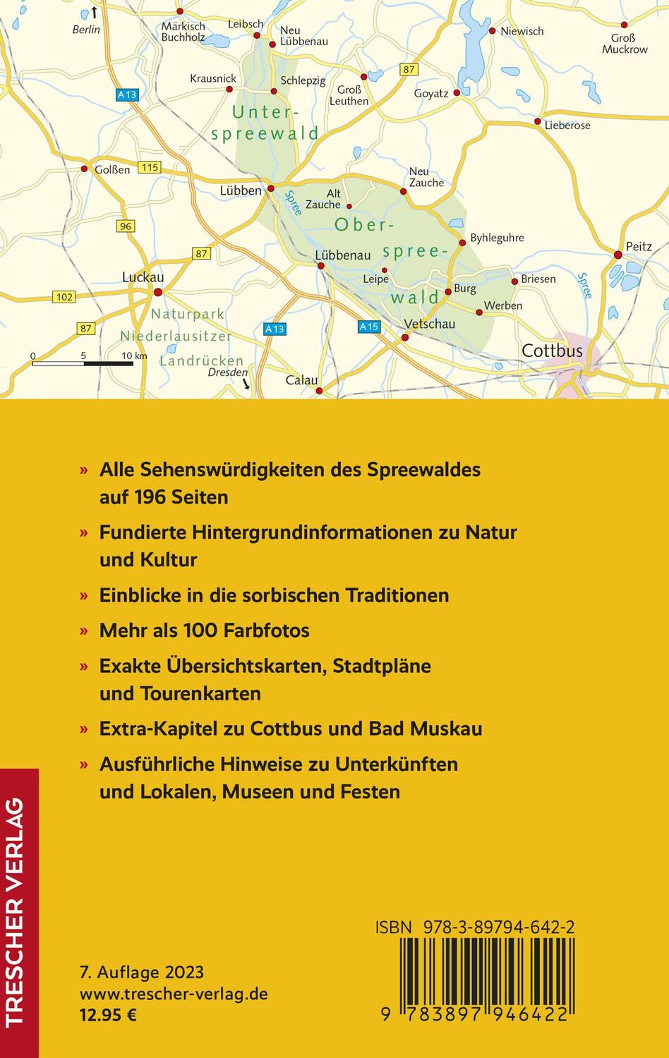 Rückseite: 9783897946422 | TRESCHER Reiseführer Spreewald | André Micklitza | Taschenbuch | 2023