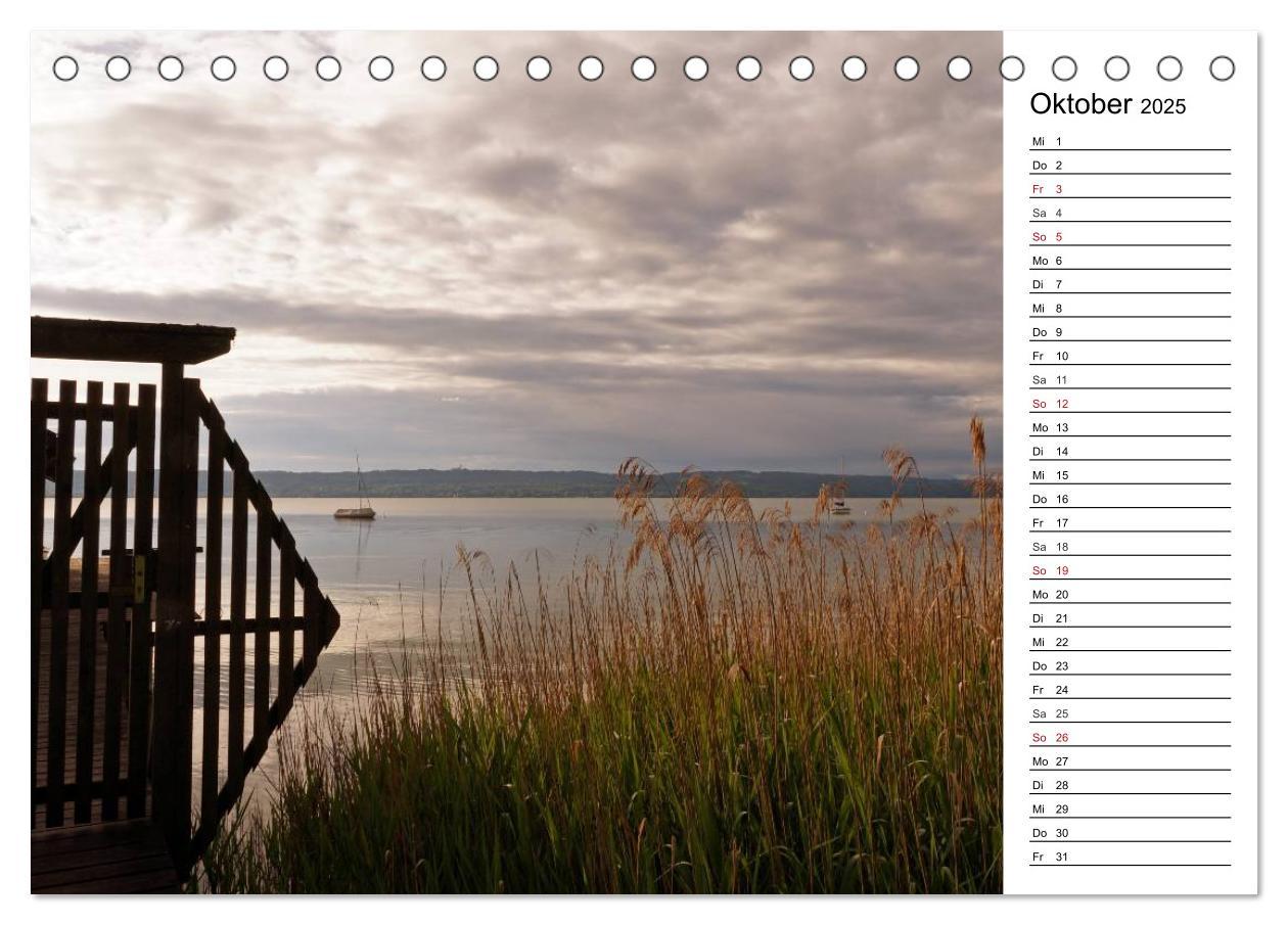 Bild: 9783435513918 | Seestärke - Der Ammersee (Tischkalender 2025 DIN A5 quer), CALVENDO...