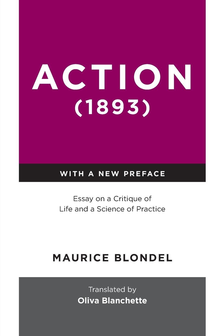 Cover: 9780268201524 | Action (1893) | Essay on a Critique of Life and a Science of Practice