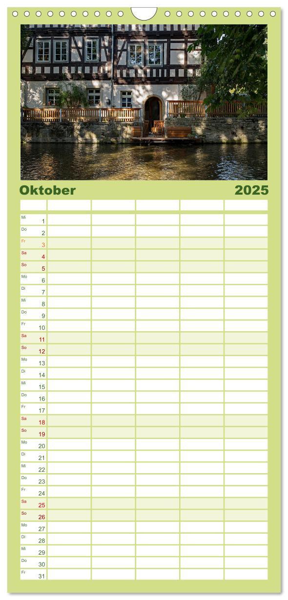 Bild: 9783457125410 | Familienplaner 2025 - Erfurt mit 5 Spalten (Wandkalender, 21 x 45...