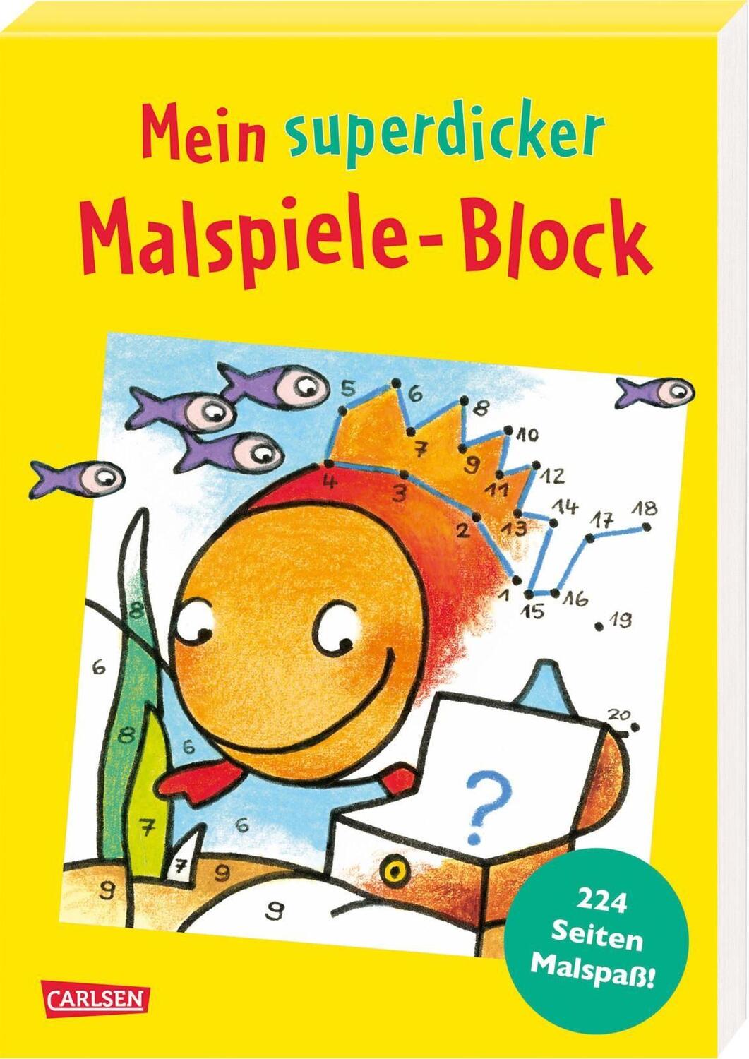Cover: 9783551181190 | Mein superdicker Malspiele-Block | Taschenbuch | Softcover-Block